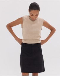 Cloth & Co. - The Short Element Skirt | Black