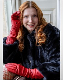 DENTS - Three-Point Long Opera Length Leather Gloves