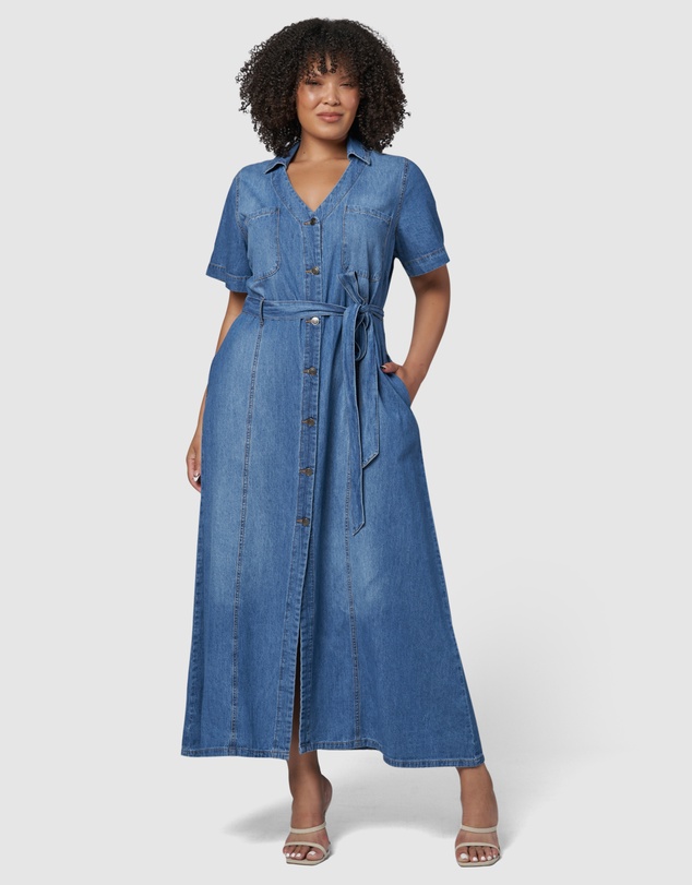 Indigo Tonic - Naomi Chambray Maxi Dress