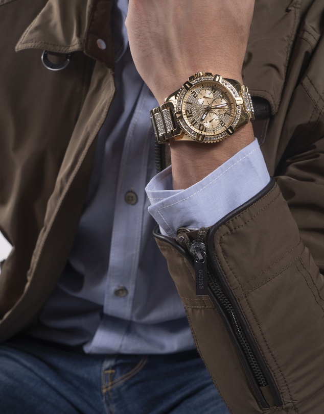 GUESS - Frontier Gold Tone 48mm Watch