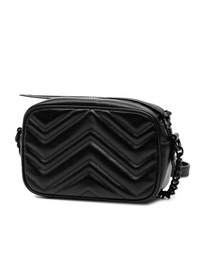 Pre-Loved by Azura Reborn - Pre-Loved Mini GG Marmont Matelasse Leather Monochrome Crossbody