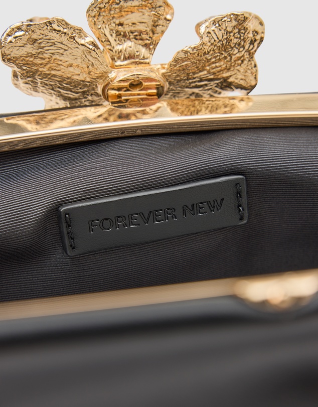 Forever New - Tiffany Orchid Clasp Clutch Bag