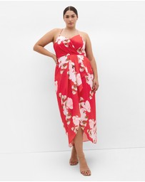 City Chic - Lotus Print Maxi Dress