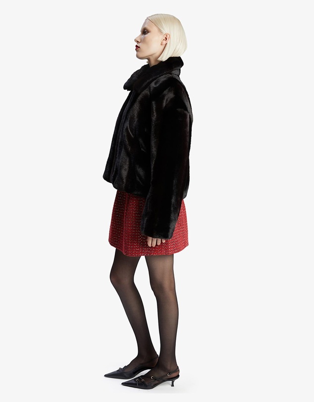 Bardot - Sylvie Zip Faux Fur Jacket