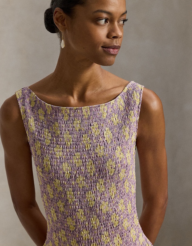 Polo Ralph Lauren - Floral Smocked Crinkled Dress - The ICONIC Exclusive