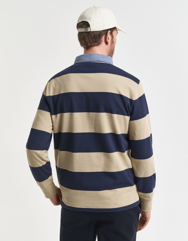 Gant - Chambray Collar Striped Heavy Rugger