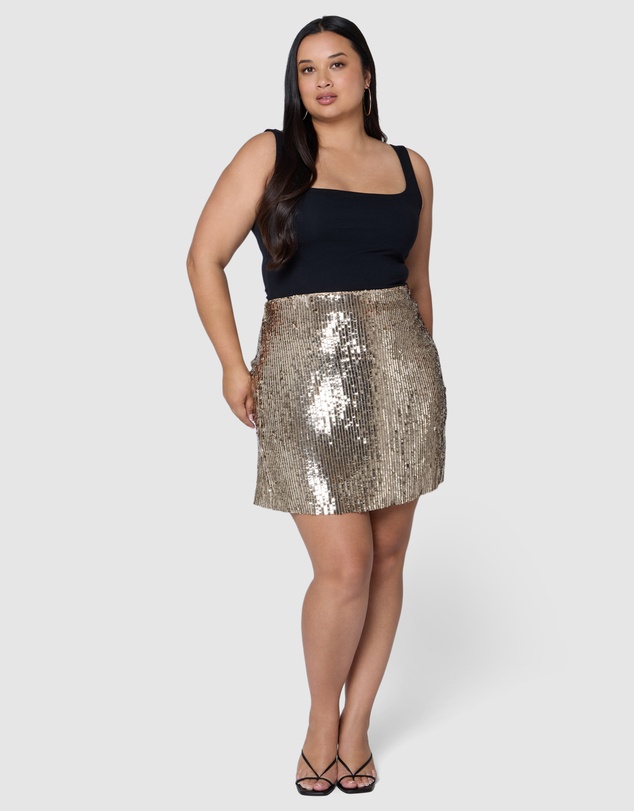 Sunday In The City - Dazed Sequin Mini Skirt
