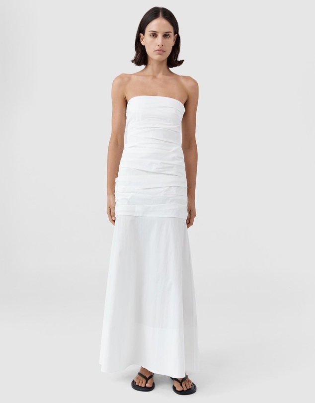 St. Agni - Gathered Strapless Longline Dress