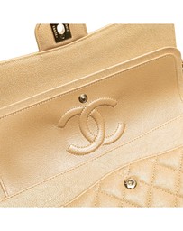 Pre-Loved by Azura Reborn - Pre-Loved Medium Classic Iridescent Caviar Double Flap