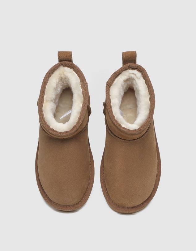 EVERAU - Australian Shepherd Ugg Noel Kids Mini Cow Suede Upper UGG Boots
