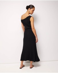 AERE - Odette Off Shoulder Knit Dress