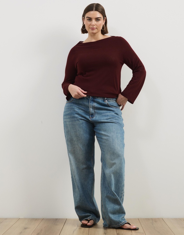 Atmos&Here Curvy - Bella Fine Knit Top