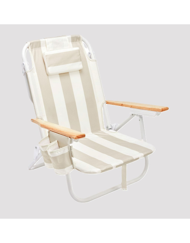 Sunnylife - Deluxe Beach Chair - Oyster Stripe