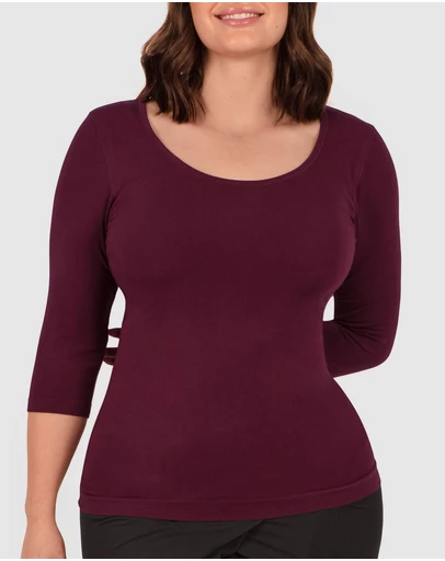 B Free Intimate Apparel - Bamboo 3/4 Sleeve Top