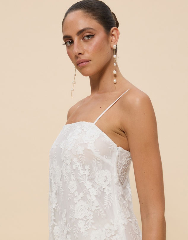 CHANCERY - Sierra Sheer Lace Mini Dress
