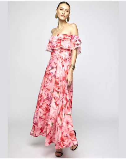 Honey and Beau - Montana Off Shoulder Midi