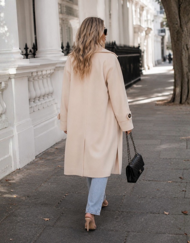 Esther & Co - Fireplace Coat - Cream