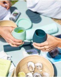 porter green - stemm | silicone unbreakable wine glasses