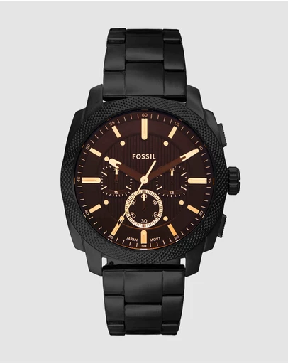 Fossil - Machine Black Chronograph Watch