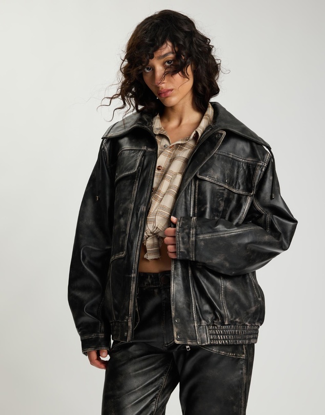 ONE TEASPOON - Atlas Leather Utility Jacket