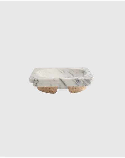 Greg Natale - Caldera Bowl Arabescato & Travertine