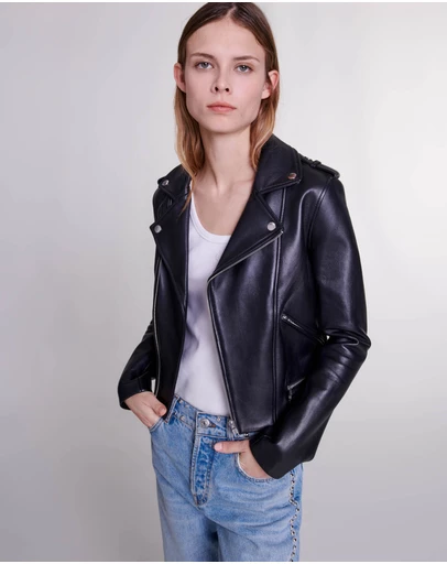 Maje - Basaltm Leather Jacket