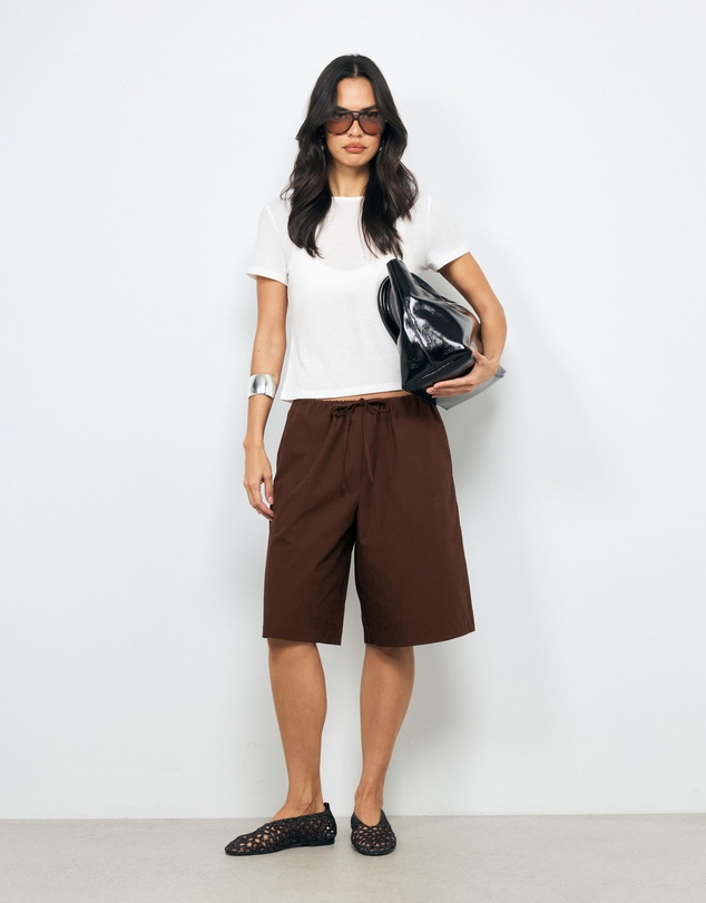 AERE - Kirra Poplin Bermuda Shorts