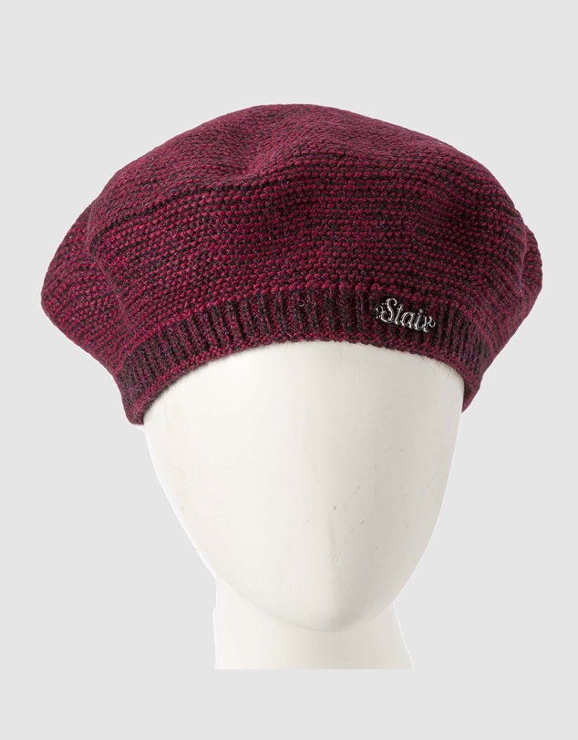 Max Alexander - European Made Crocheted Wine Wool Beret