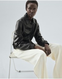 M.N.G - 100% Leather Bomber Jacket
