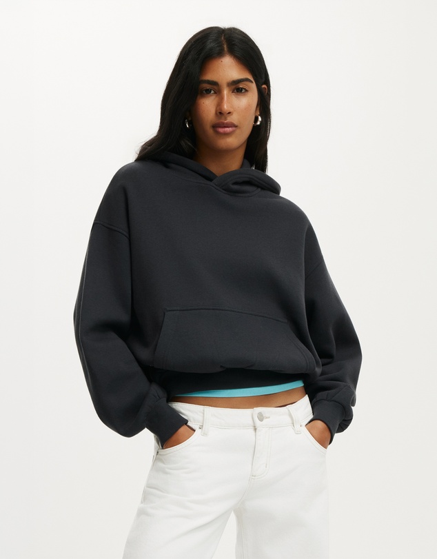 Cotton On - Boxy Fleece Hoodie