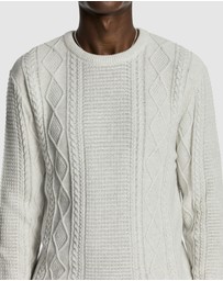 yd. - Jamie Cable Crew Knit Jumper