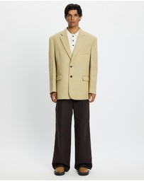 Recto - Oversized Single Breasted Tweed Jacket