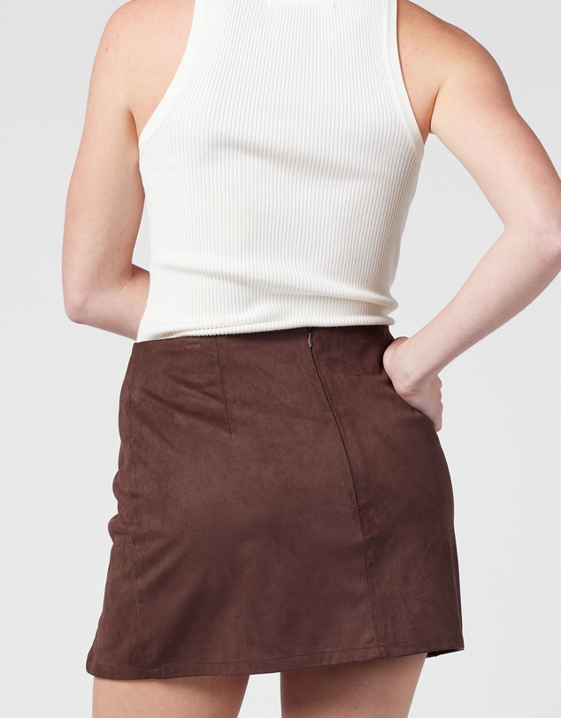 MVN - Faux Suede Mini Skirt