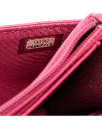 Pre-Loved by Azura Reborn - Pre-Loved Chevron Lambskin Trendy CC Chain Wallet on Chain