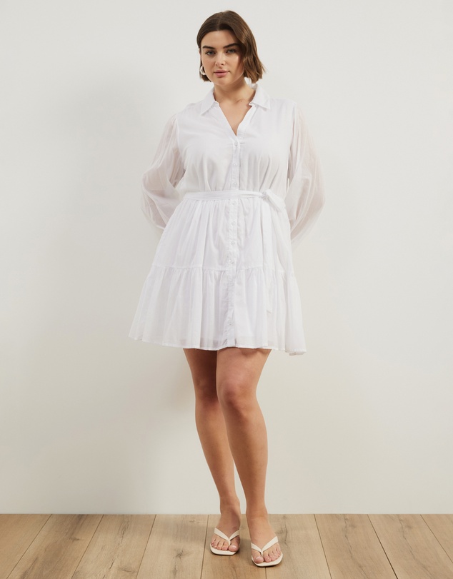 Atmos&Here Curvy - Ruby Tiered Mini Dress