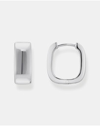 THOMAS SABO - Hoop earrings in angular shape Medium