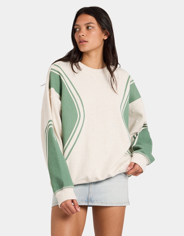 RVCA - Womens Luck Off Pullover Crew Neck