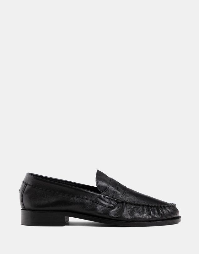 Duke + Dexter - Ezra Tumbled Ruched Loafers - Men's