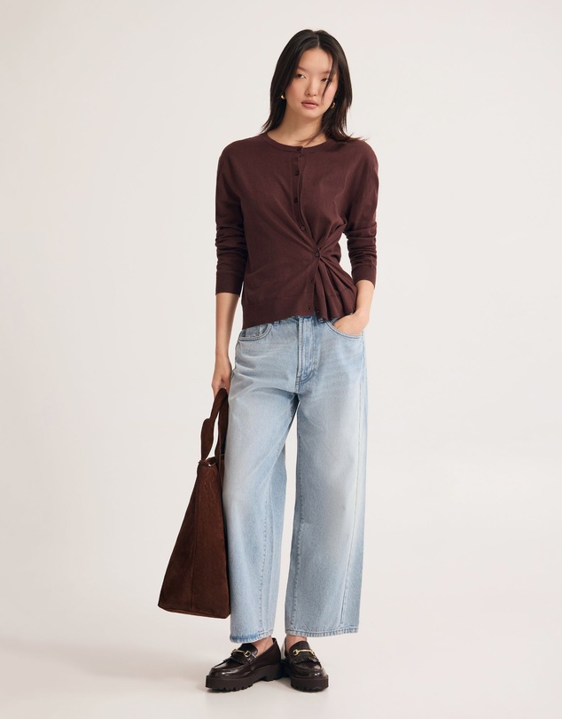 Oxford - Saga Side Button Cardigan
