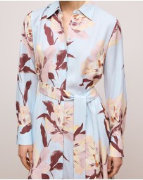Trenery - Camellia Shirt Dress in Soft Blue