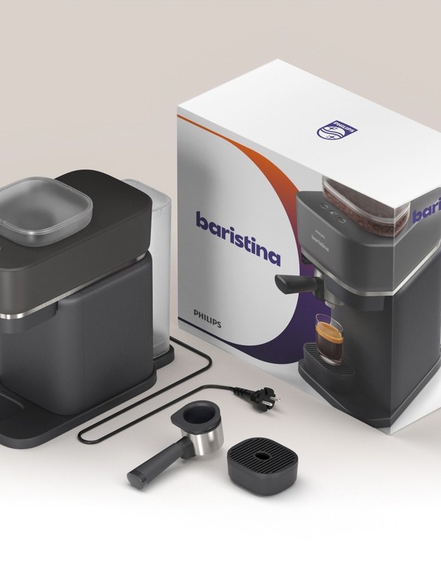 Philips - Baristina Espresso Machine Silhouette Black