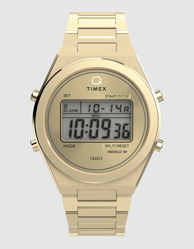 TIMEX - Q Timex® Q80 Continental 39mm Stainless Steel Bracelet Watch