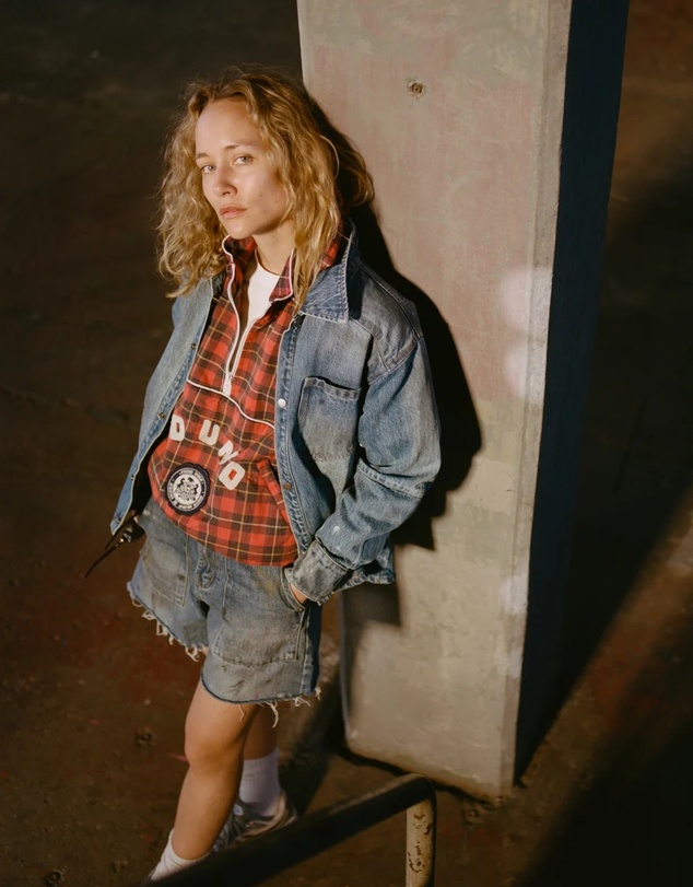 Found - Red Plaid Track Jacket