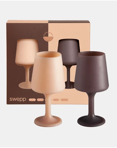 porter green - swepp silicone unbreakable wine glasses
