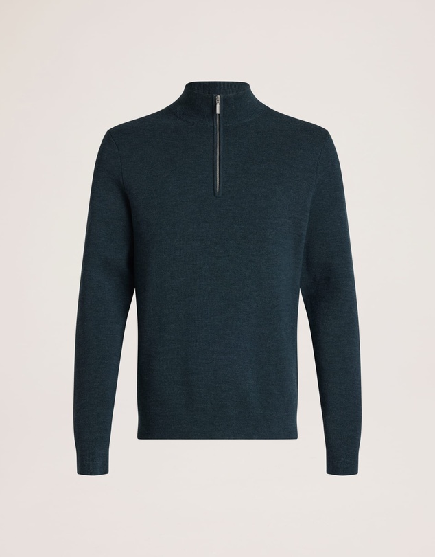 SABA - Franklin Quarter Zip Wool Knit Polo