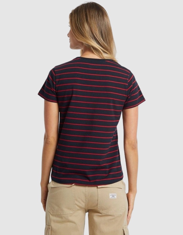 GUESS Jeans - GUESS JEANS Short Sleeve Crew Neck Striped Tee