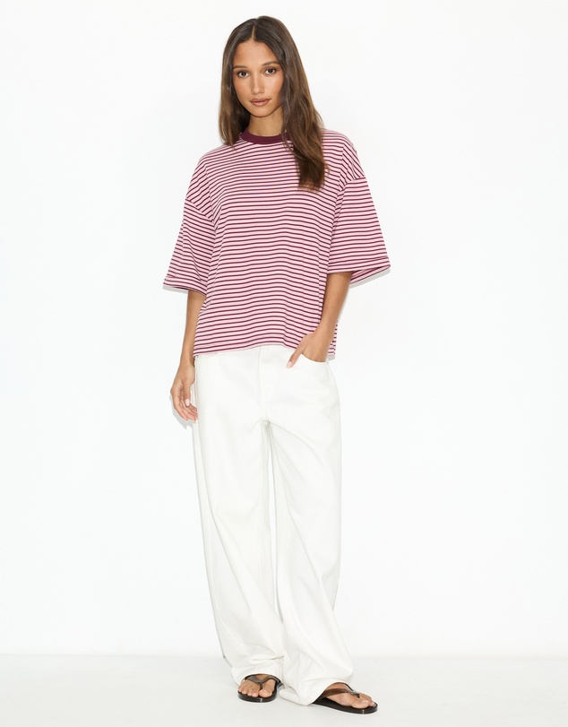 Dazie - Serve Stripe T-Shirt