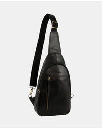 Pierre Cardin - Pierre Cardin Men's Leather Sling Bag