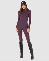 EDIKTED - She is Snatched High Neck Jumpsuit