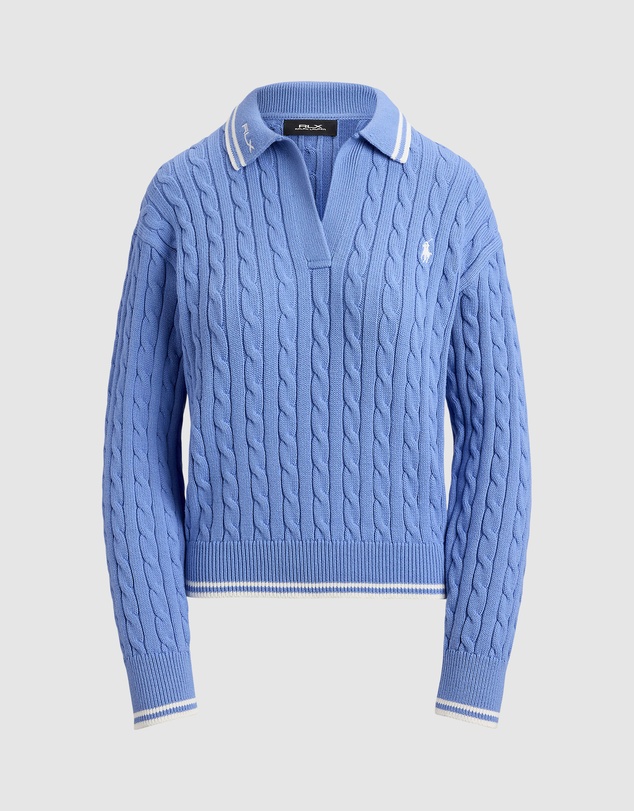 Polo Ralph Lauren - Cable-Knit Polo-Collar Sweater